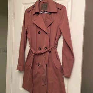 Maurices pink trench coat